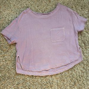 Free People Lavender Tee